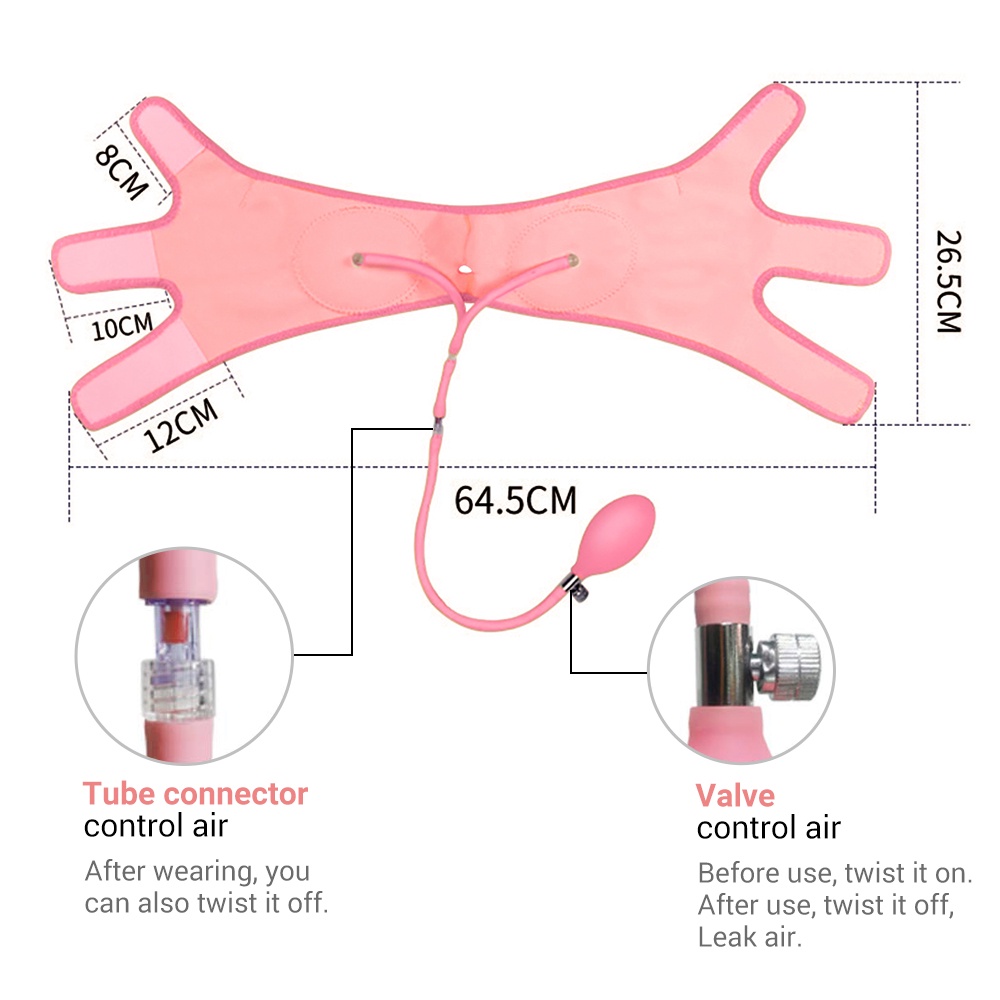 Junlaikang Đai Bơm Hơi Làm Thon Gọn Mặt Tạo Cằm Đôi