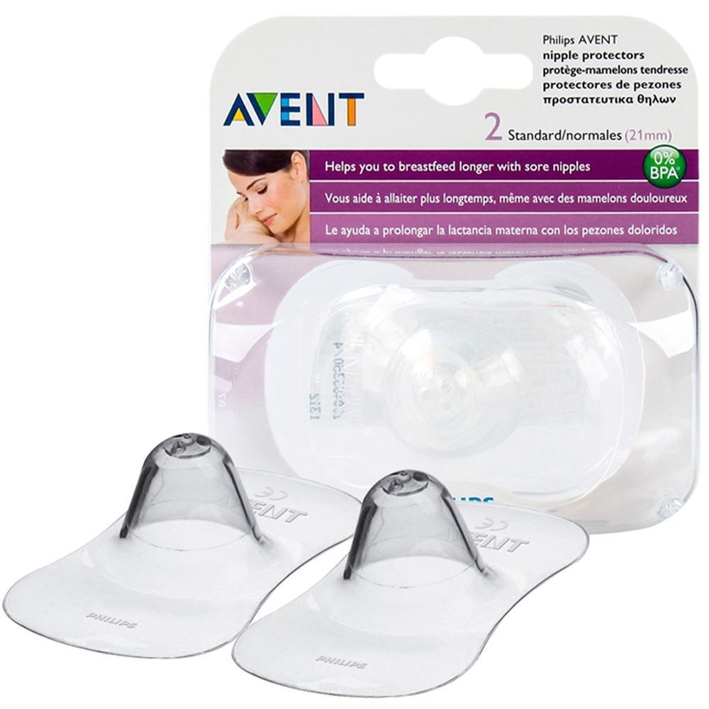 Trợ Ti Silicone Avent, Miếng Bảo Vệ Đầu Ngực 15mm / 21mm (2 miếng)