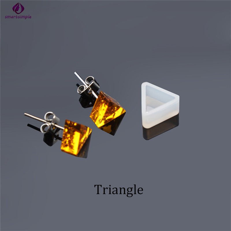 Khuôn silicone trong suốt nhiều kiểu phong cách hình học dùng làm nữ trang