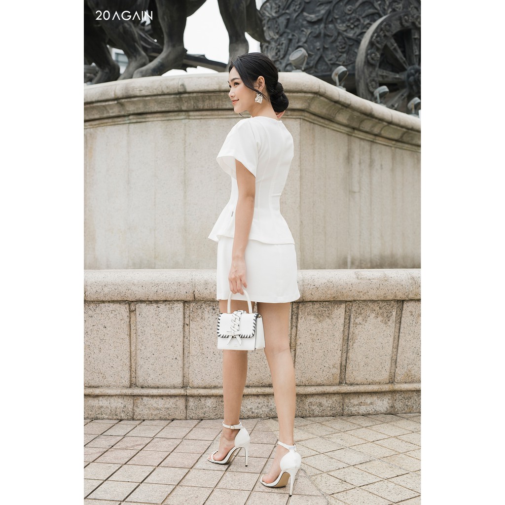 [Mã WABRM50 giảm 15% đơn 99k] Áo sơ mi vai bồng xếp ly 20AGain ASA1458 | BigBuy360 - bigbuy360.vn