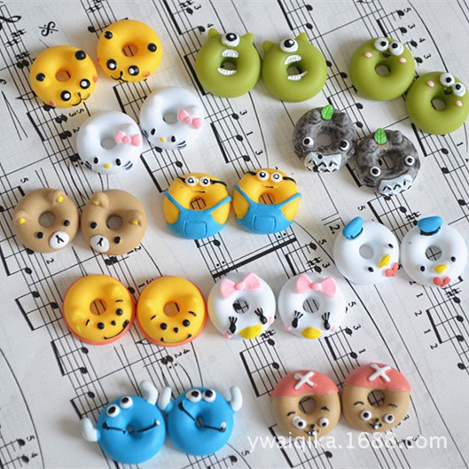 Charm (C154) slime/ Dụng Cụ Charm Trang Trí [Ko Keo &amp; Nút] Hình Phao cứu hộ Hình thú (1.8 cm).- 01 cái