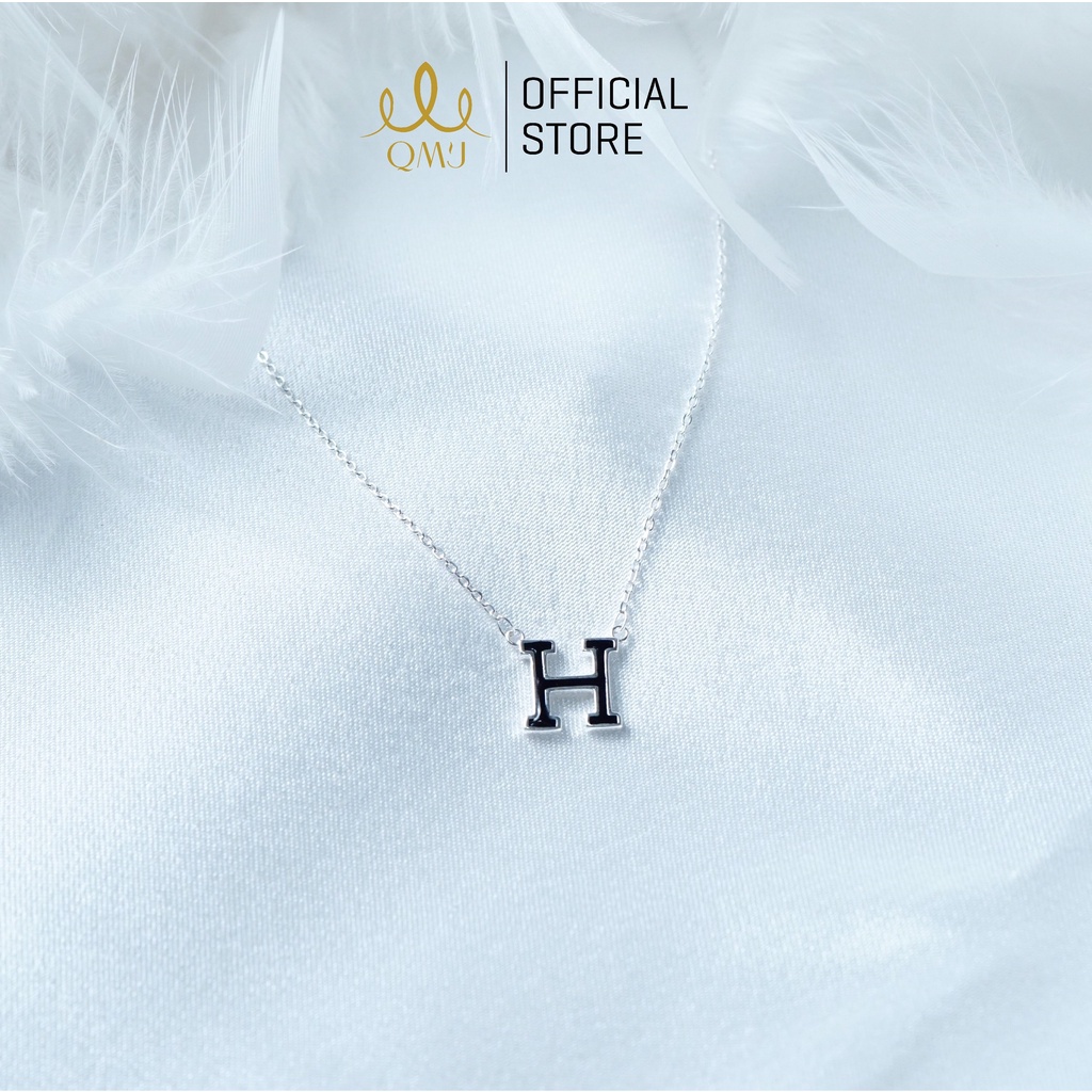 QMJ Dây chuyền Chữ H hermes bạc Y trang sức thời trang nữ - Q465