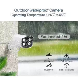 EVKVO - ICSEE XMeye APP Kết nối WIFI Camera giám sát ngoài trời HD 1080P WIFI Bullet IP Camera CCTV Tầm nhìn ban đêm hồng ngoại Metal Waterproof Outdoor Home Security Surveillance Camera IP Phát hiện chuyển động Alarm Đàm thoại hai chiều