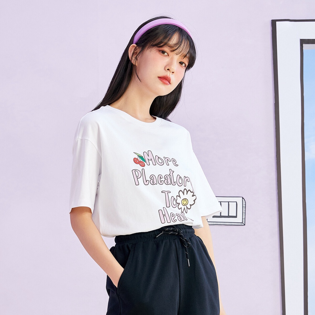 Thời trang Áo Thun Ngắn Tay Semir, Áo Chui Đầu Nữ Cổ Tròn Dáng Rộng Mới Mùa Hè 2021 Đáy Áo Sơ Mi, Hàng Đầu Của Phụ Nữ