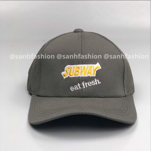 Mũ lưỡi trai thêu chữ SUBWAY Nón kết chất kaki cao cấp thời trang form unisex nam nữ K63