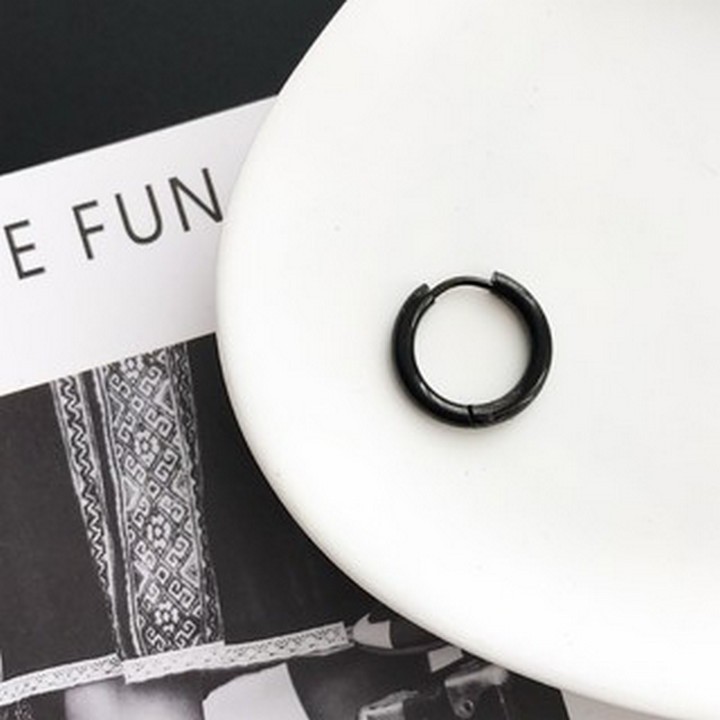 ( 1 chiếc ) Khuyên tai vành tròn bông tai thời trang nam nữ unisex phụ kiện trang sức cá tính phong cách Hàn Quốc
