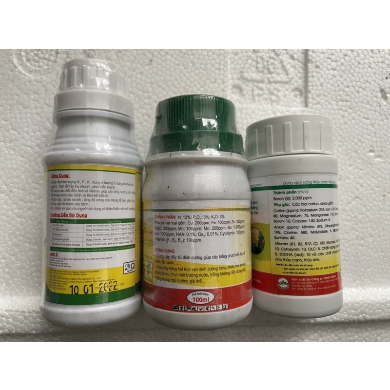 1 lọ DUNG DỊCH TRỒNG THỦY CANH, THỦY SINH  - BIO GOLD