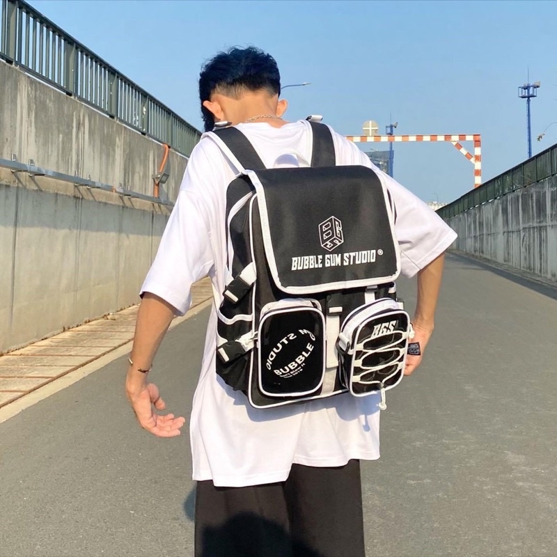 Balo Bubble Gum Studio Thời Trang Nam Nữ Backpack 2810 Shop Balo Đi Học Đi Chơi Ulzzang Unisex