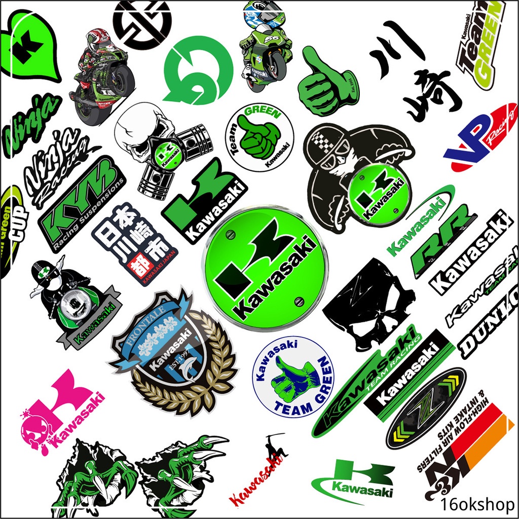 (Hàng Mới Về) Bộ 38 Miếng Dán Trang Trí Xe Mô Tô / Va Li Chống Nước 4011