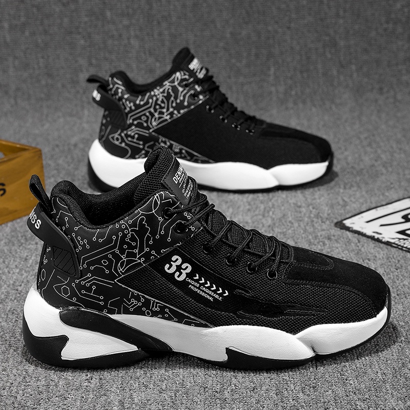 Giày Sneaker Cổ Cao Đế Mềm Chống Trượt Thời Trang Mùa Thu 2022 Cho Nam