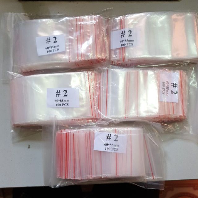 Túi miết, zipper #2 (100pcs/bịch)