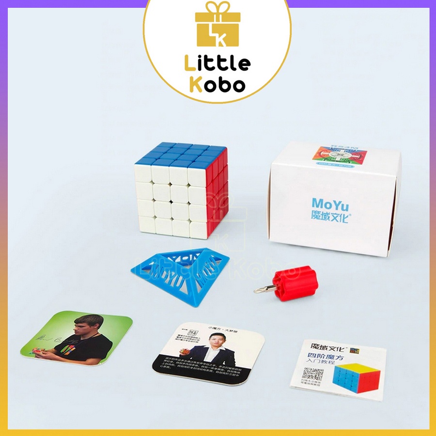 Rubik 4x4 RS4M 2020 RS4 M Rubic Nam Châm 4 Tầng Stickerless Đồ Chơi Thông Minh