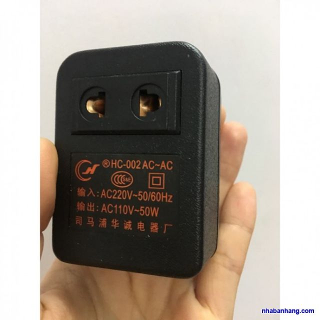 Cục đổi nguồn điện từ 220v sang 110v dành cho máy đuổi muỗi & các thiết bị điện khác