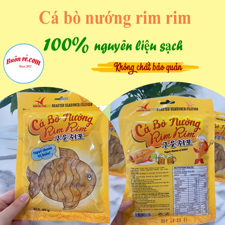 Cá bò khô nướng Rim Rim - ngọt thơm vị biển - Buonrecom - 01238