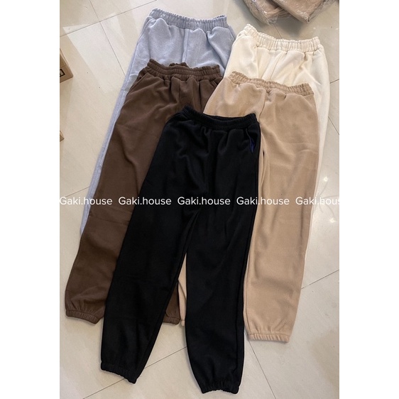 [ Ảnh thật ở cuối ] QUẦN JOGGER KHÔNG CÓ TAG BÒ SỮA 5 MÀU