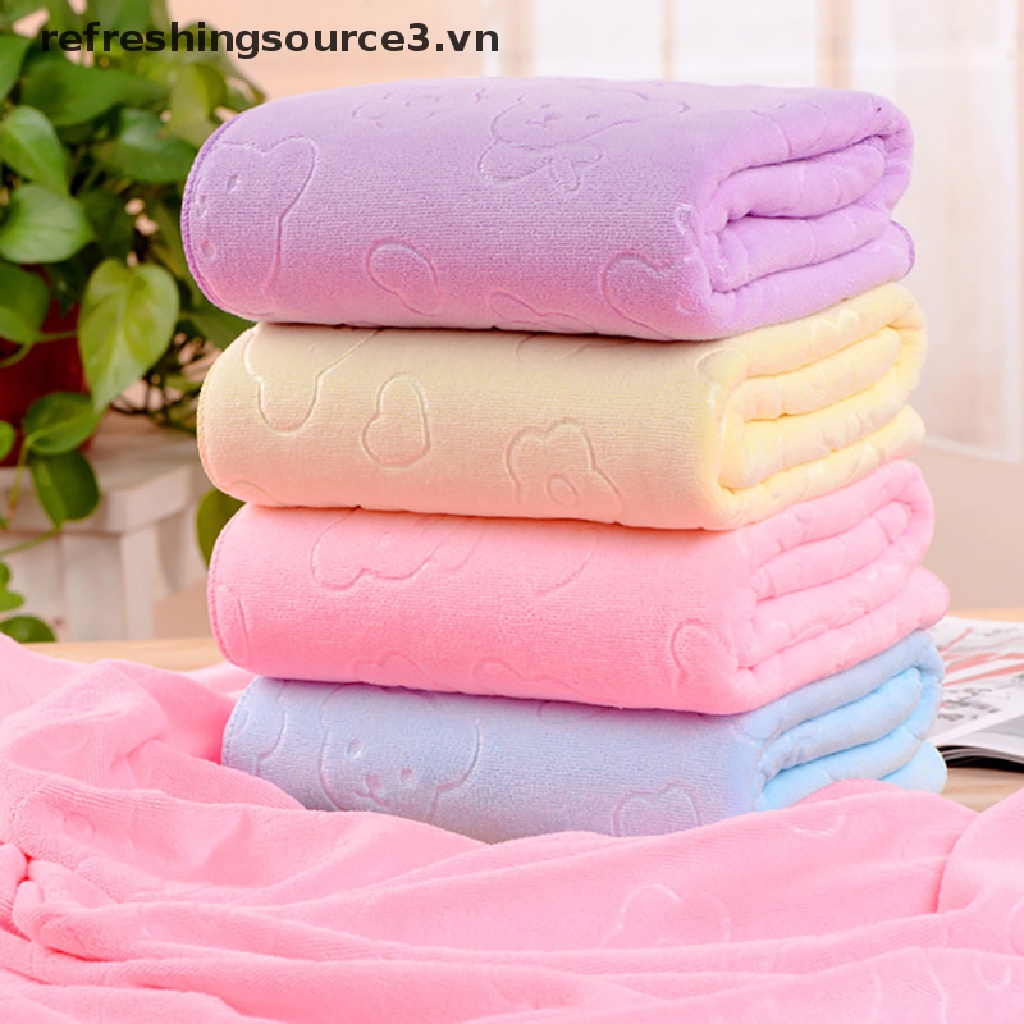 Bộ 3 Khăn Tắm Mềm Mại Thấm Hút Tốt Nhanh Khô Tiện Dụng