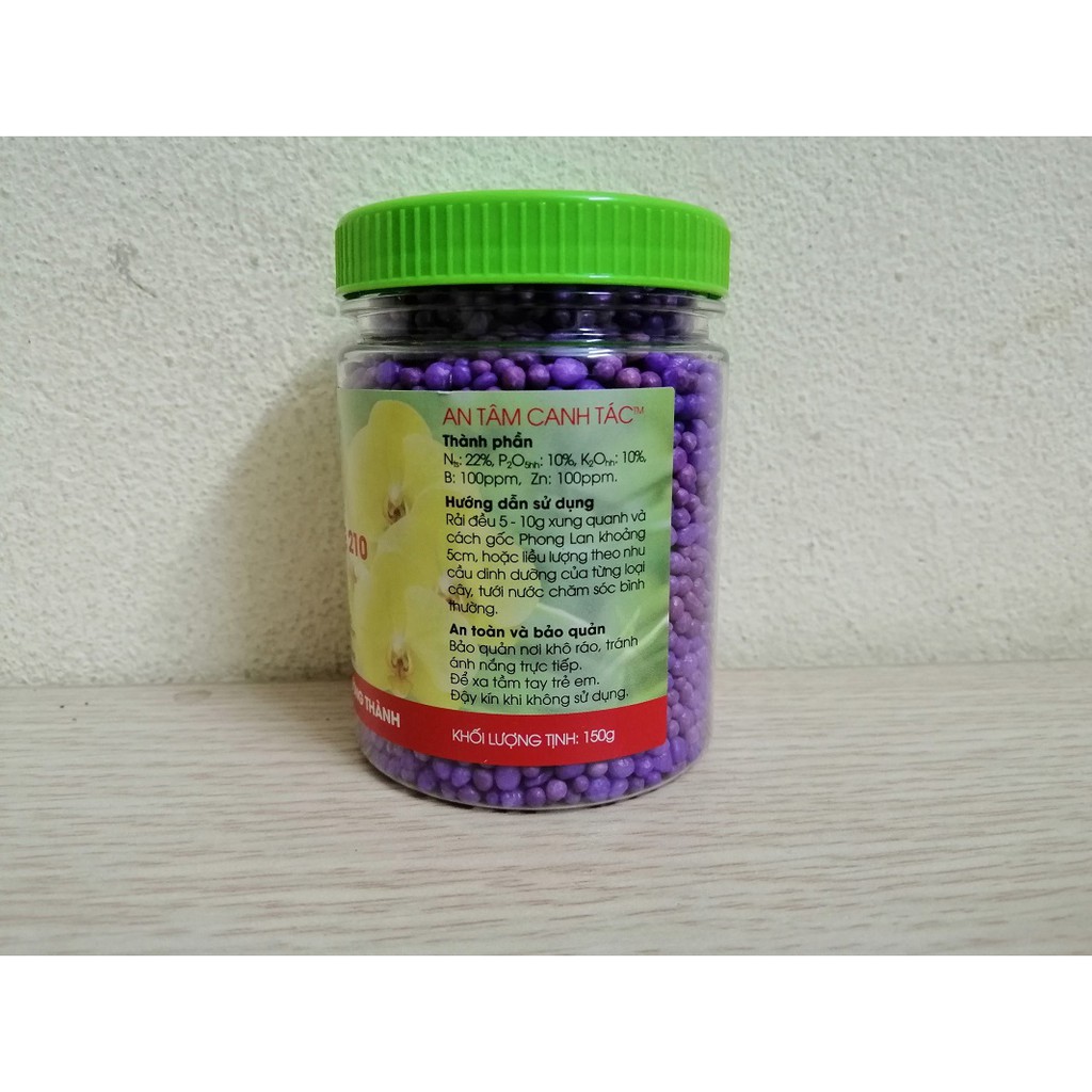 Phân bón thông minh RYNAN - FLOWERMATE 210 NPK 22-10-10+TE lọ 150gr chuyên cho phong lan trưởng thành