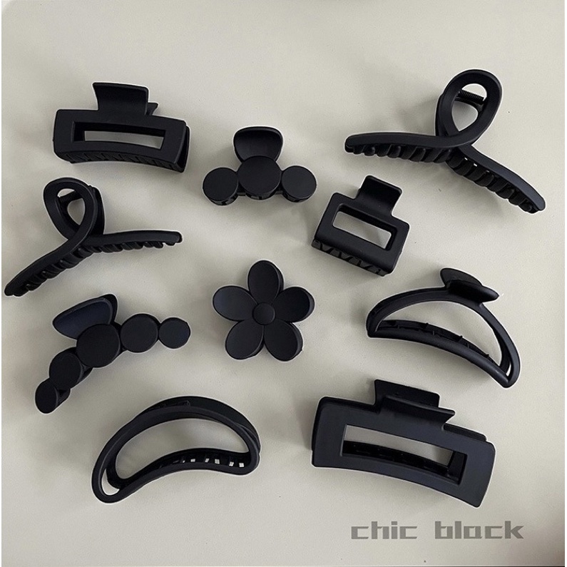 Kẹp tóc càng cua nhám phong cách Hàn Quốc