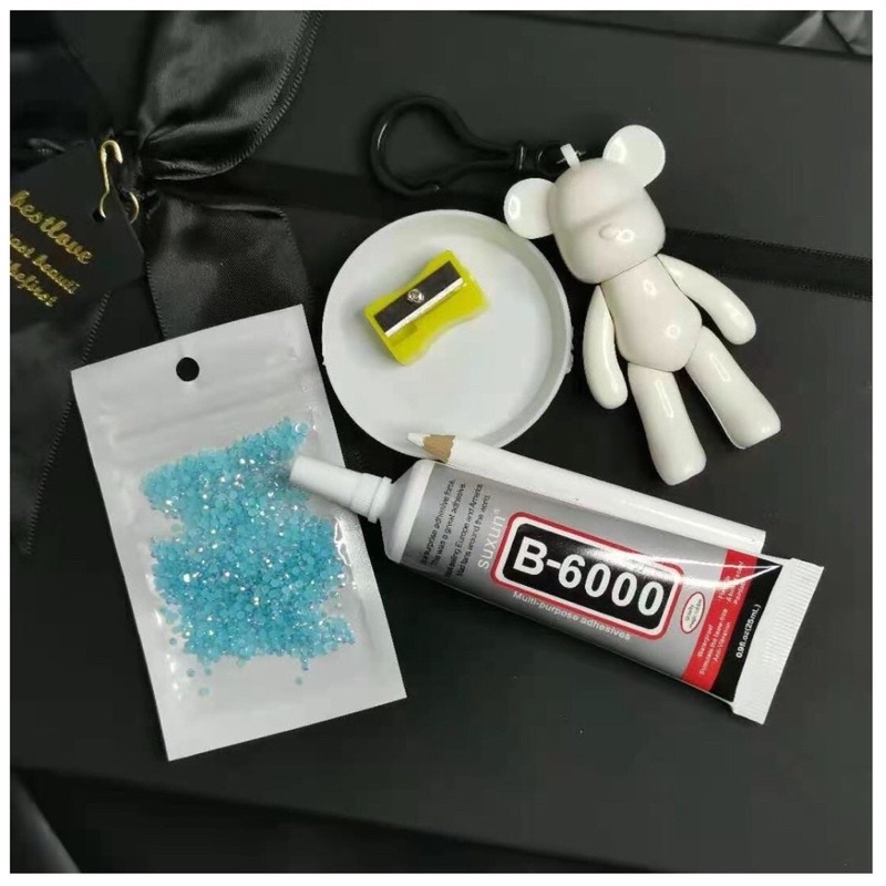 Móc khóa Bearbrick Gấu đính đá nhân tạo thời thượng phụ kiện túi xách