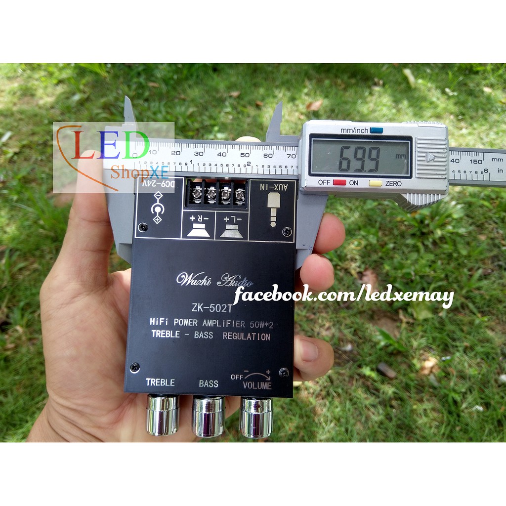 Mạch khuếch đại 3116D2 50w*2 WUZHI có chỉnh âm sắc ZK-502T