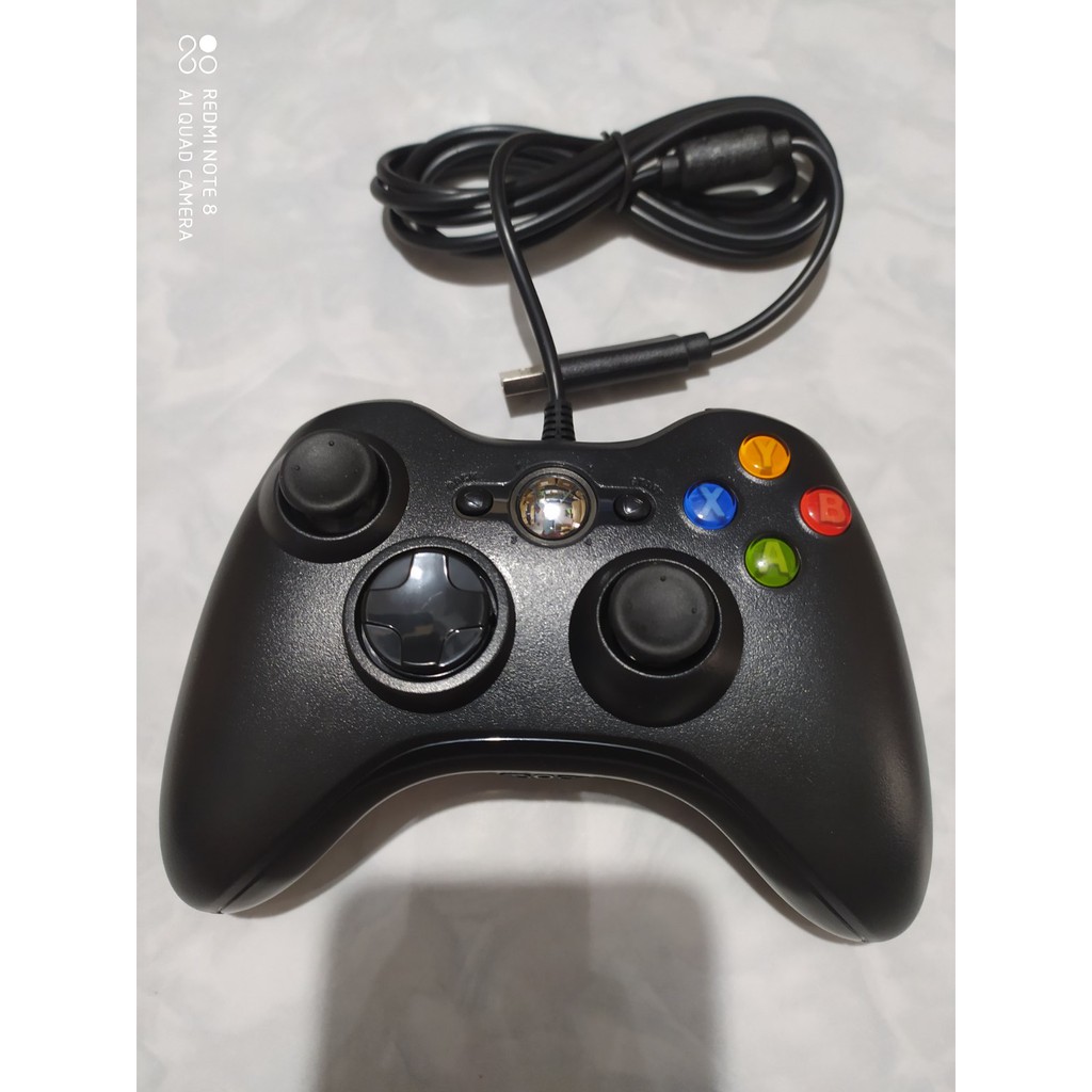 [Loại 1] Tay cầm chơi game cho máy tính FO4 kiểu Xbox 360 có rung - LED XANH LÁ