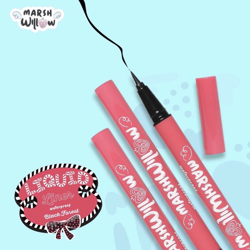 (Hàng Mới Về) Bút Kẻ Mắt Dạng Lỏng Màu Đen Marshwillow