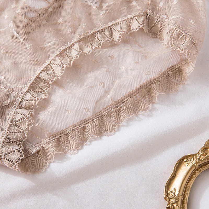 Quần Lót Nữ ❤️FREESHIP❤️ Quần Lót Ren Xuyên Thấu Thêu Hoạ Tiết Quyến Rũ ❤️ Quần Lót Ren tôn dáng gợi cảm sexy mã 1610