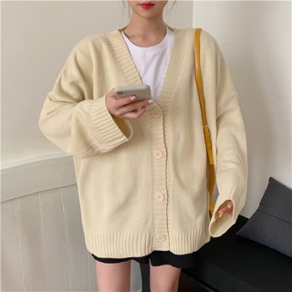 Cardigan Trơn Basic 4 Cúc ( Có ảnh thật )