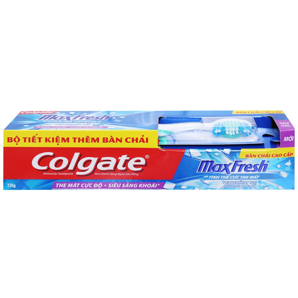 Kem đánh răng Colgate MaxFresh hương bạc hà 230g