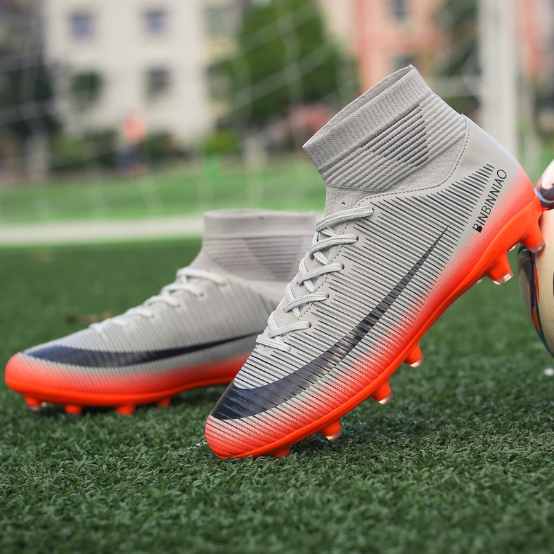 35-45 FG SOCCER SHOES Cổ CAO GIÀY ĐÁ BÓNG SÂN CỎ NHÂN TẠO BEST HIGH NECK SOCCER FOOTBALL SHOES Futsal Sneakers