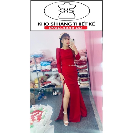 ĐẦM DẠ HỘI BODY DUÔI CÁ XẾP LY XẺ ĐÙI full size S/M/L/XL . ( video và ảnh do chủ shop tự chụp 100000%)