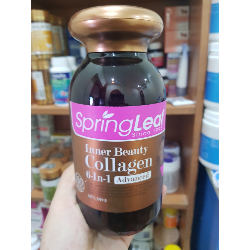 [180 VIÊN] Viên COLLAGEN SPRING LEAF INNER BEAUTY COLLAGEN 6-IN-1, hộp 180 viên - 6in1 hiệu quả căng da | Thế Giới Skin Care