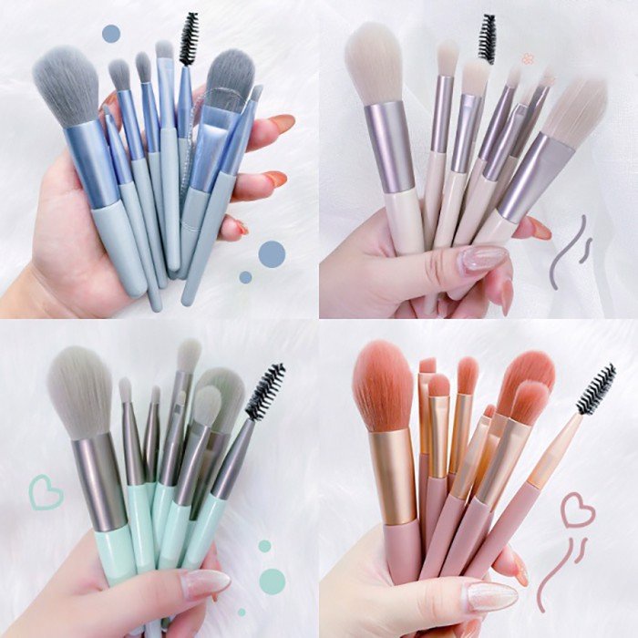 Bộ cọ trang điểm make up cá nhân 8 cây tặng kèm túi zip