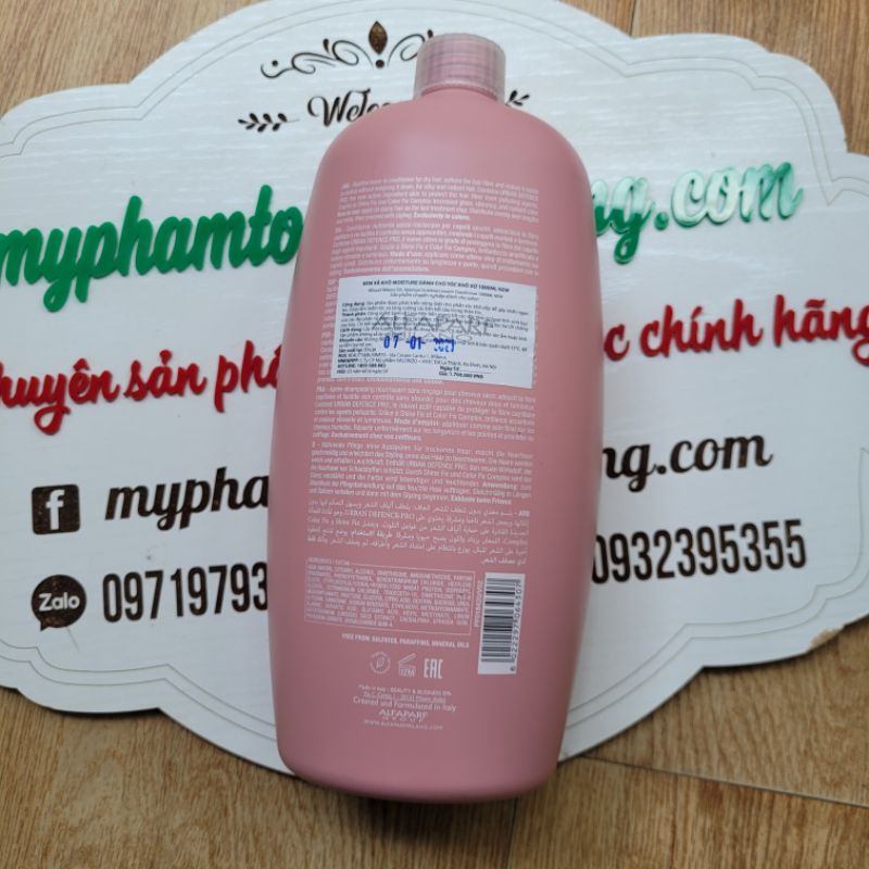 DẦU GỘI HOẶC KEM XẢ KHÔ ALFAPARF DÀNH CHO TÓC KHÔ XƠ MOISTURE 1000ML