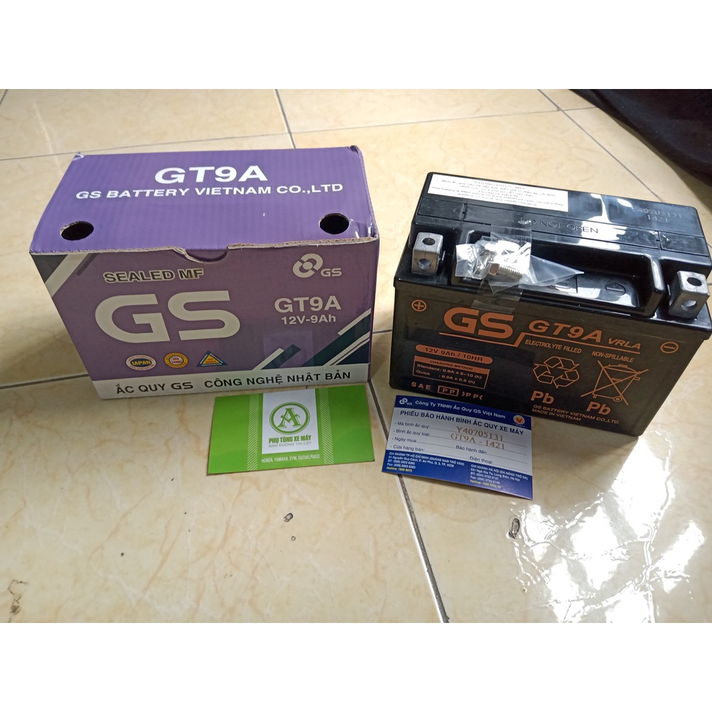 Bình ắc quy GS GT9A ( hàng chính hãng )