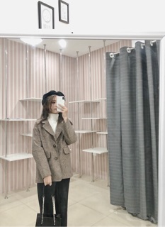 Blazer kẻ dạ