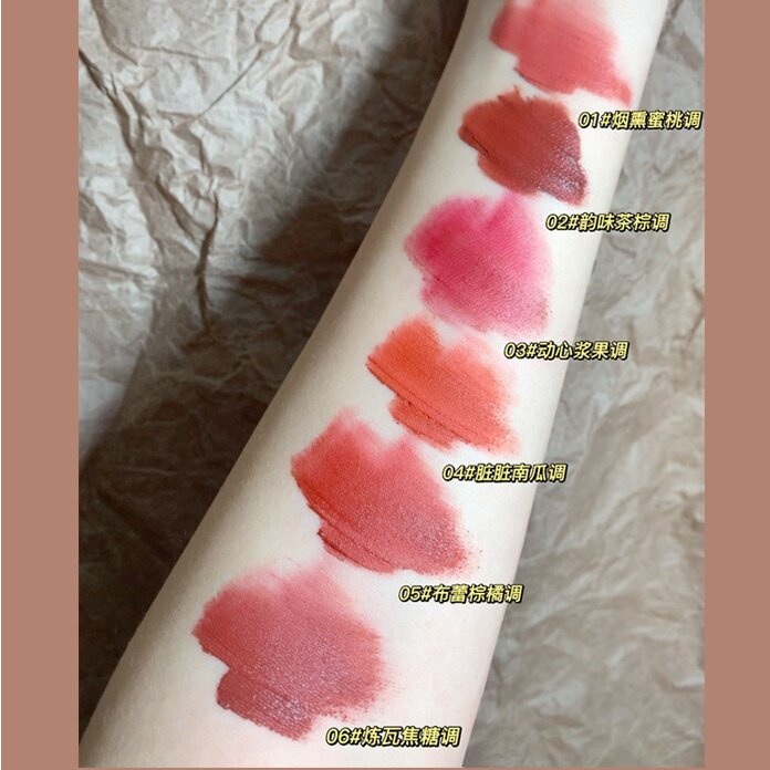 [Hàng mới về] Son bóng lì HERORANGE Nước Lâu Trôi Thiết Kế Vỏ Đáng Yêu Son Set