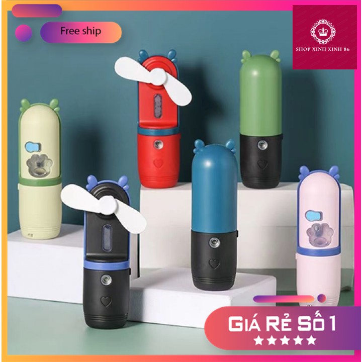 HOT!!! QUẠT PHUN SƯƠNG MINI [FREESHIP-HOÀN XU] Tích Điện Cầm Tay Gấp Gọn Chính Hãng Cao Cấp | BigBuy360 - bigbuy360.vn