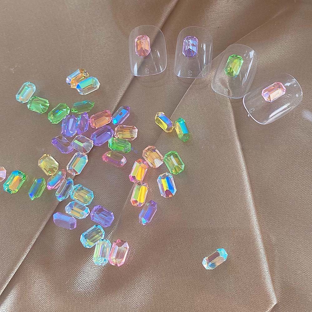 [Hàng mới về] Đá đính trang trí móng nhiều màu sắc trong suốt lấp lánh DIY