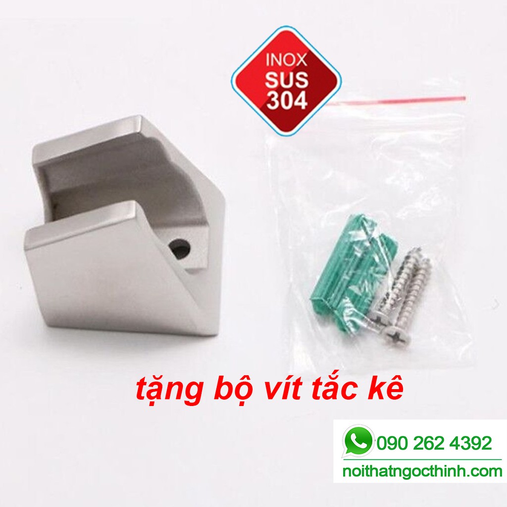 Đế cài sen tắm - gác cài - giá đỡ vòi sen tắm/ tay sen tắm chất liệu inox 304 100% TẶNG THÊM BỘ VÍT TẮC KÊ