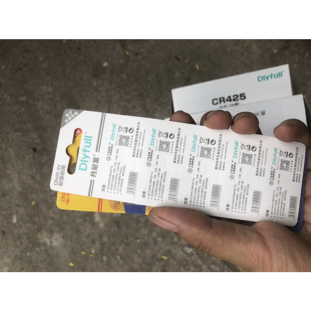 Pin Phao Câu Đài, VỈ PIN SỊN Pin Điện Tử CR-425 vỉ 5 viên
