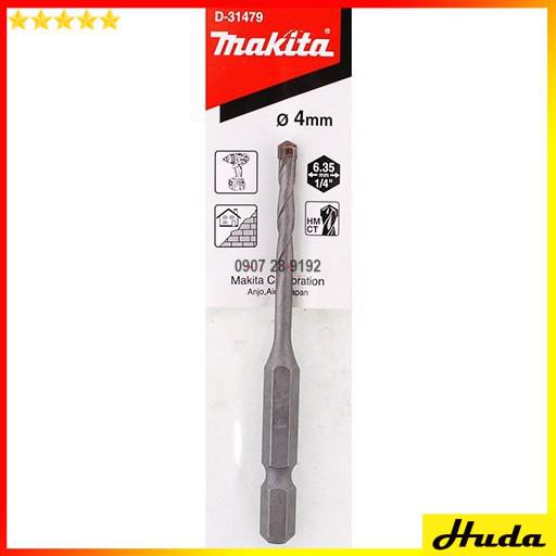 Mũi khoan tường 4mm chân lục giác cho máy bắn vít Makita D-31479