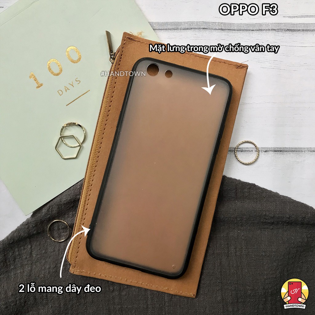 ỐP LƯNG CHO OPPO F3 Viền đen silicon dẻo
