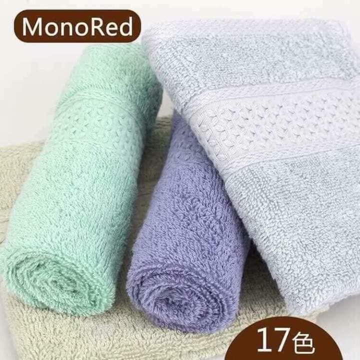 khăn mặt monored sét 3 cái chất liệu 100% cotton mềm mịn size 34*34cm giá sỉ