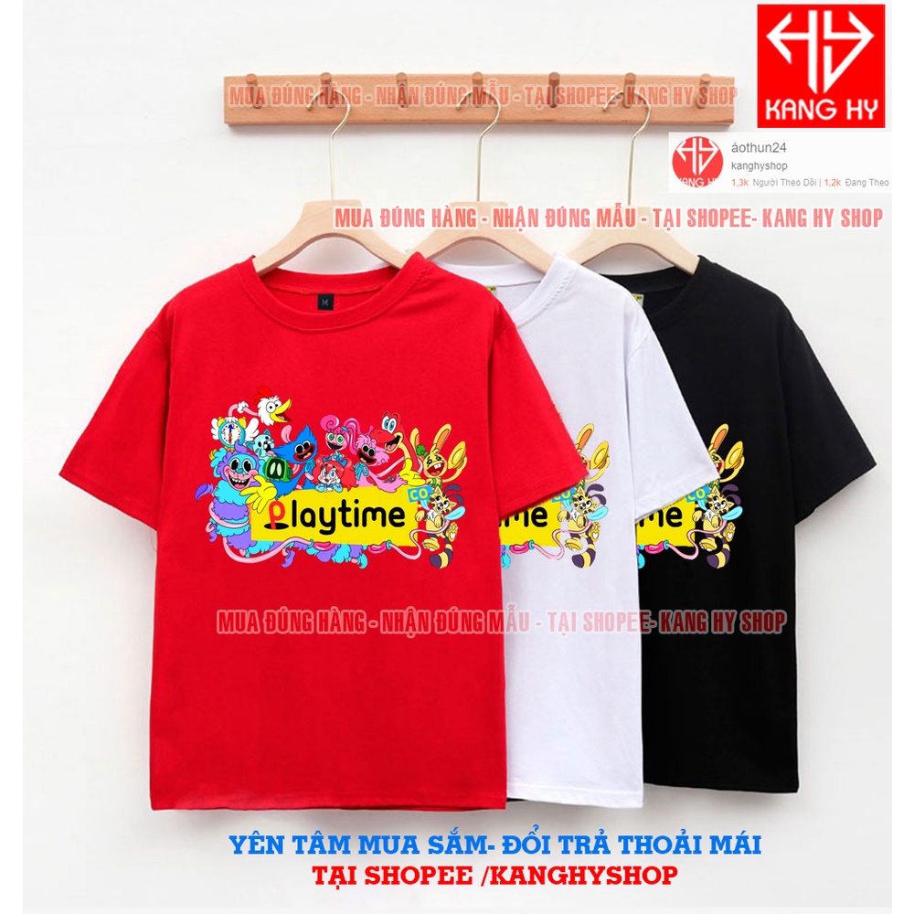 Áo Thun Poppy Playtime Huggy Wuggy 3 Màu cho bé trai bé gái cực Thích F307