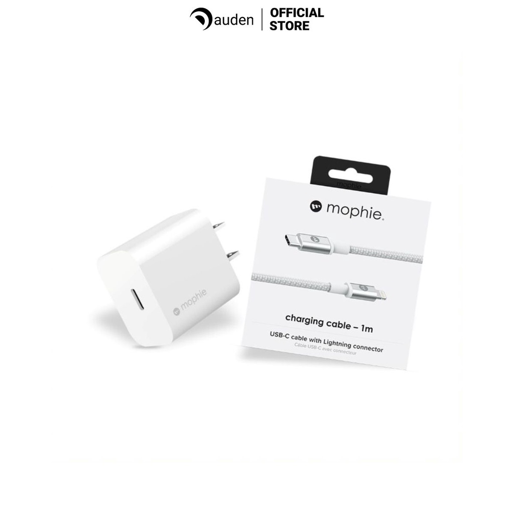 Combo sạc nhanh MOPHIE PD GaN 30W cho IP/tablet táo/ cáp C to L/ Cáp C to C