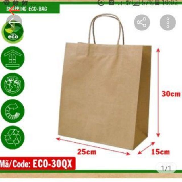 300 túi giấy quai xách