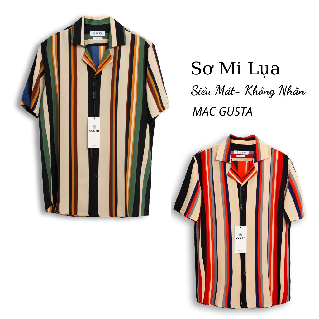 Áo Sơ Mi Nam Đẹp Kẻ Sọc Tay Dài ,Áo Sơ Mi Nam Hàn Quốc Cao Cấp Trẻ Trung Siêu Mát Không Nhăn- SM1 - GUSTA | BigBuy360 - bigbuy360.vn