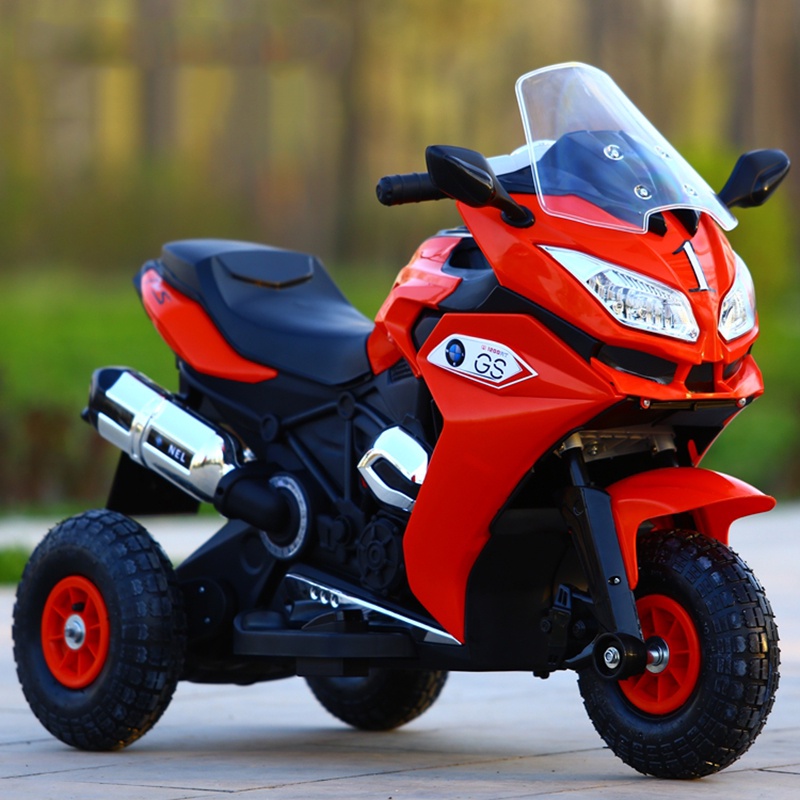 Xe máy điện trẻ em 3 bánh NEL GS1200 cao cấp 2 động cơ 6V7AH Đồ chơi/ Mô tô điện 3 bánh
