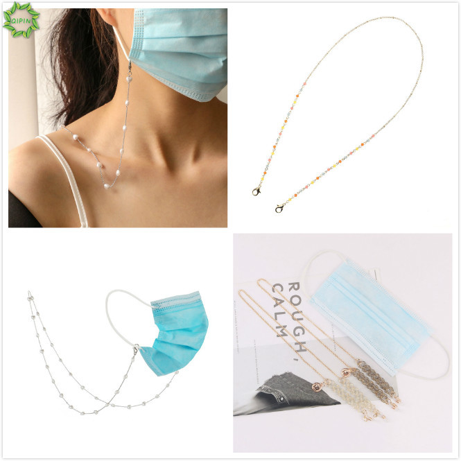 Chuỗi Dây Đeo Khẩu Trang Hình Trái Tim Đính Ngọc Trai Đơn Giản Phong Cách Hàn Quốc Cho Nữ | BigBuy360 - bigbuy360.vn